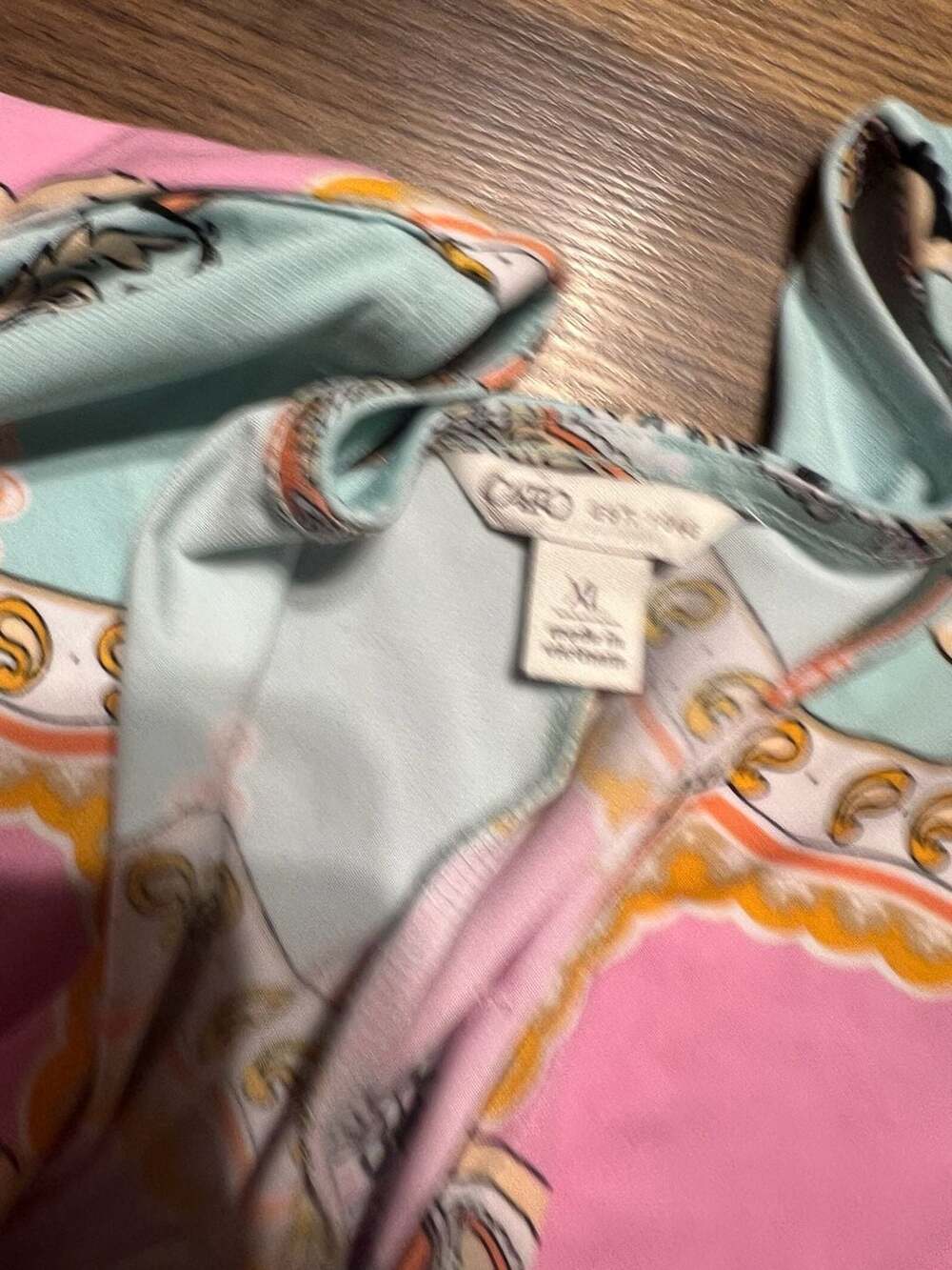 Cato Est 1946 Paisley Print V-Neck Flutter Sleeve Top - Picture 4 of 5